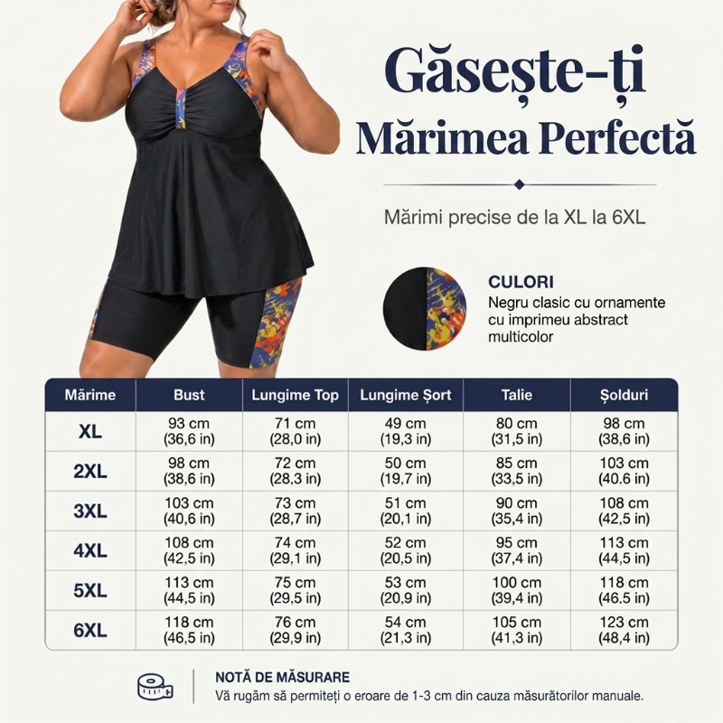 👙Costum de baie pentru femei, compus din un top tankini lejer și pantaloni scurți