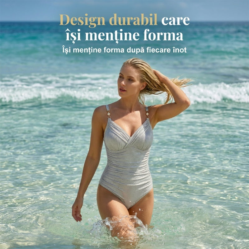 👙Costum de baie dintr-o singură piesă cu efect de modelare a taliei✨