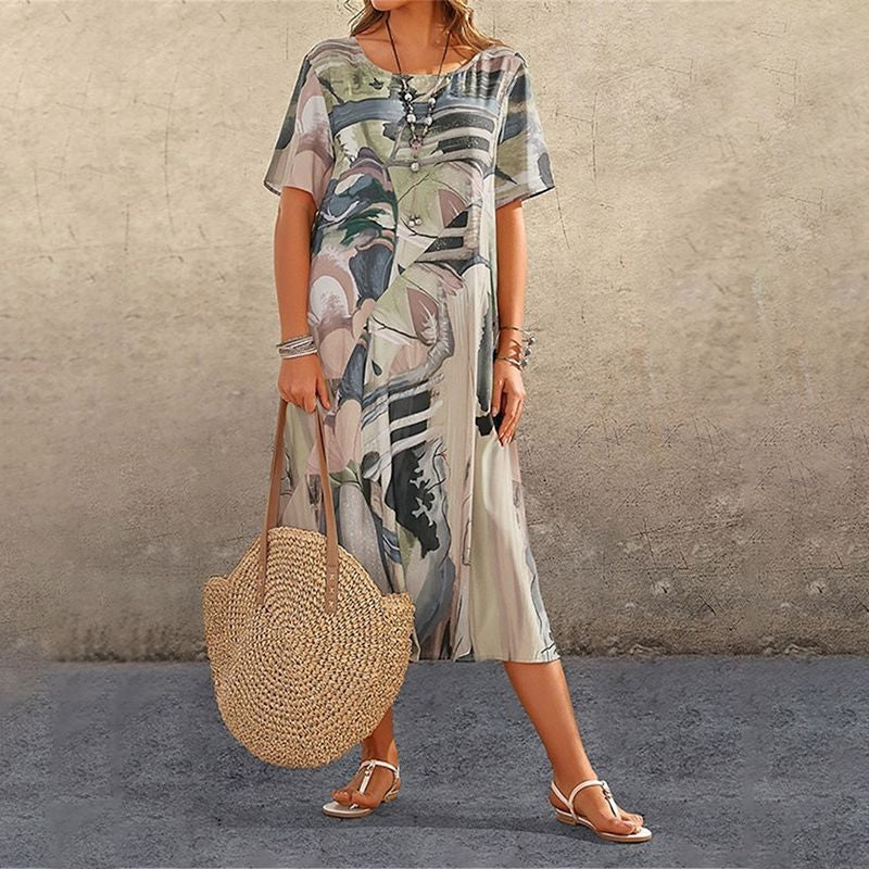 Rochie Colorata Lejera de Vara, pentru Doamne, model r1